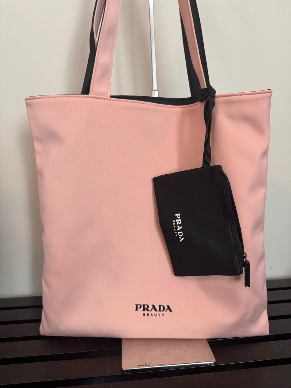 PRADA reversible Everyday Pink Tote Bag with Contrasting Trim GWP